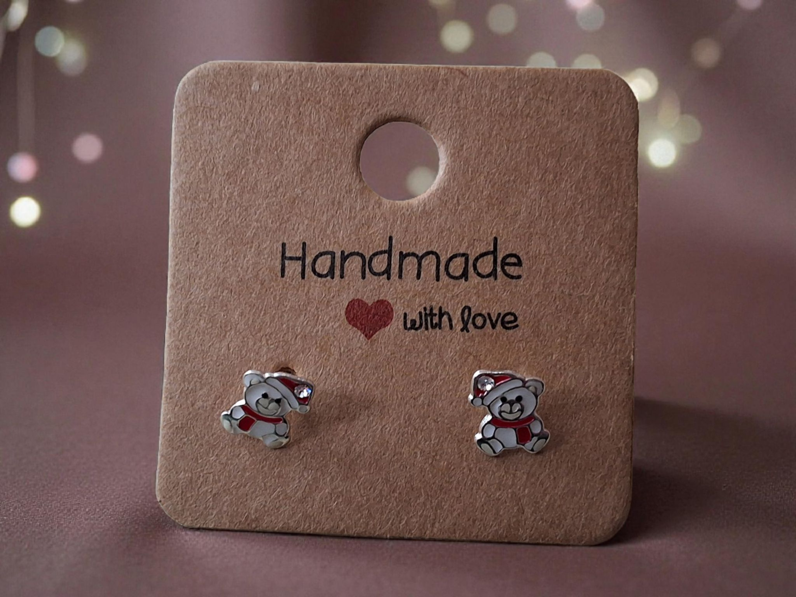 Christmas stud earrings Sterling Silver