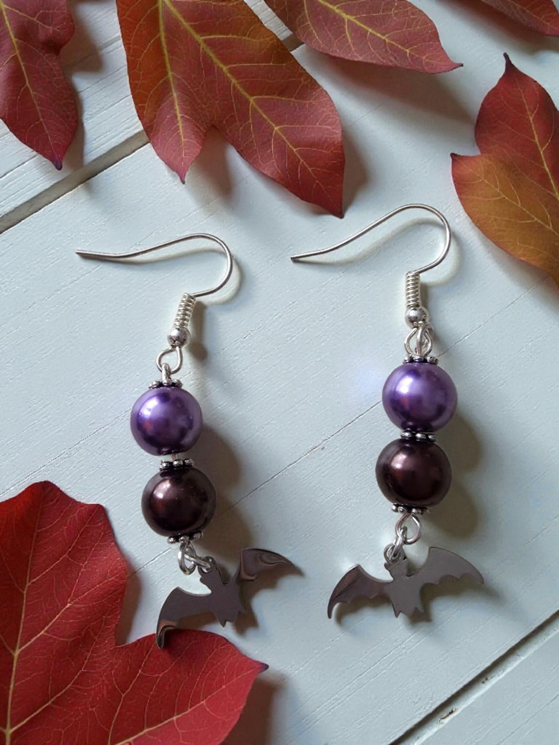Dangle Halloween themed Sterling Silver earrings