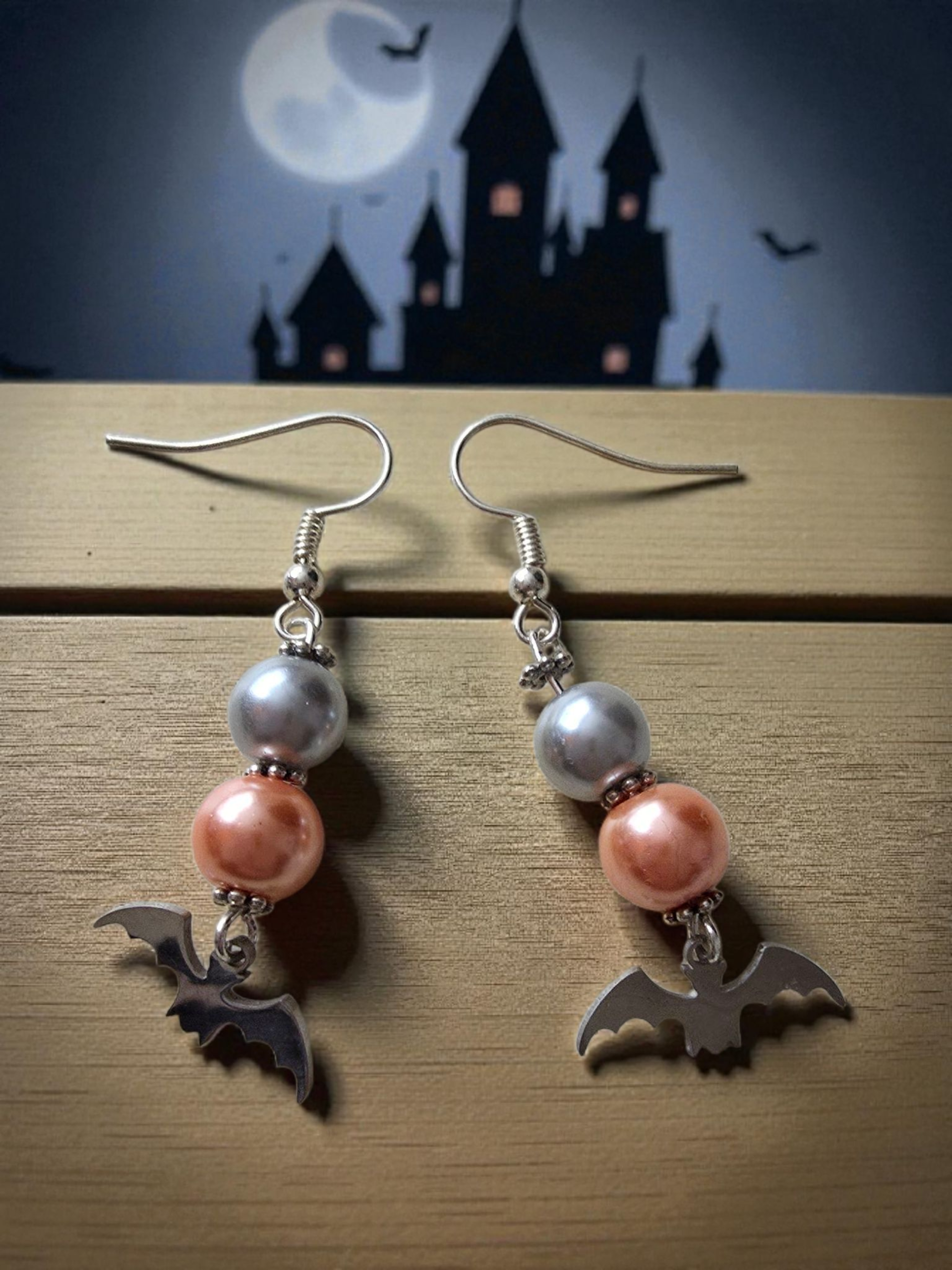 Dangle Halloween themed Sterling Silver earrings